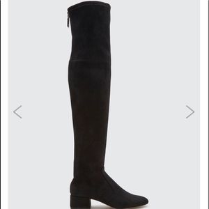 DOLCE VITA Black Stella Suede over the knee boots